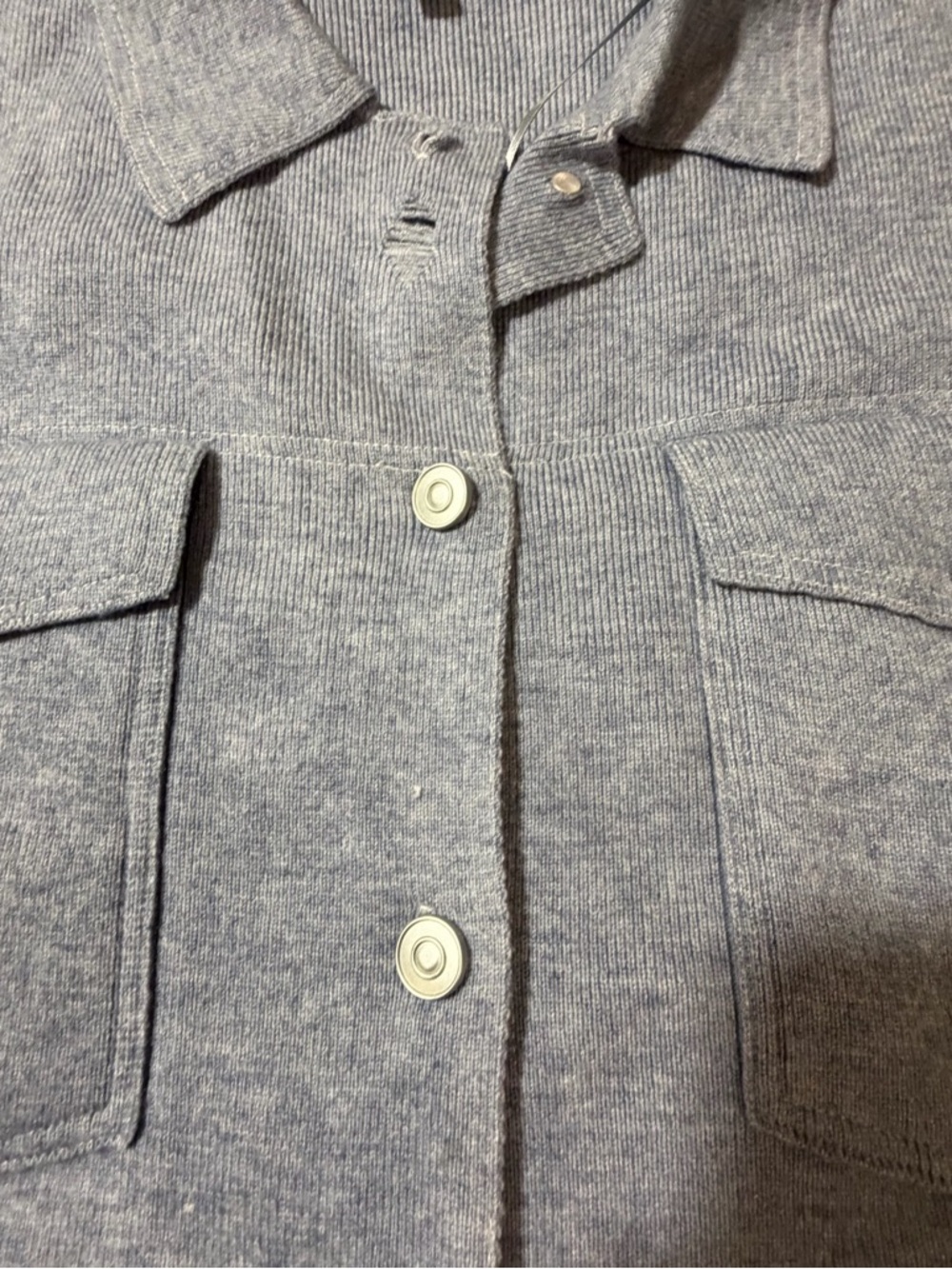 Mable blue long sleeve distressed jacket sweater size small‎ - Picture 11 of 12